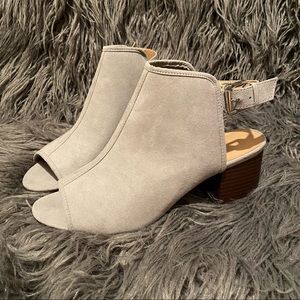 Loft open-toed heeled booties